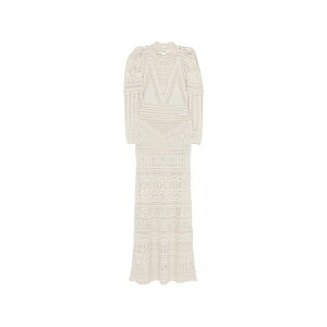�C�U�x�� �}���� ���f�B�[�X �����s�[�X �g�b�v�X Dione long-sleeve knitted dress Neutrals