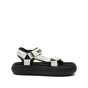 ���[���u�[�c �����Y �T���_�� �V���[�Y Logo-strap platform sandals Black
