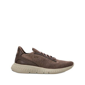 �{�X �����Y �X�j�[�J�[ �V���[�Y Lace-up panelled sneakers Brown