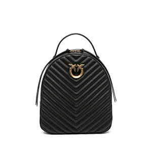 �s���R ���f�B�[�X �o�b�N�p�b�N�E�����b�N�T�b�N �o�b�O Love chevron leather backpack Black