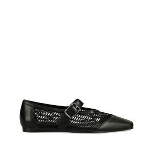 �o�K�{���h ���f�B�[�X �T���_�� �V���[�Y Wioletta buckle-fastening mesh ballet flats Black