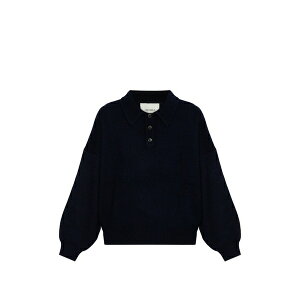 ���T�E���� ���f�B�[�X �j�b�g&�Z�[�^�[ �A�E�^�[ Etta buttoned knitted top Blue
