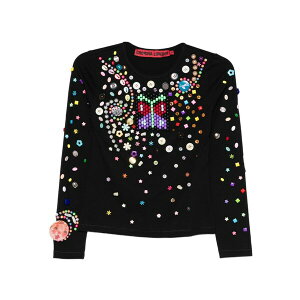 �`���|���@ ���E�F�i ���f�B�[�X �j�b�g&�Z�[�^�[ �A�E�^�[ Night defunct sweater Black