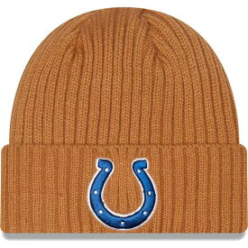 ニューエラ メンズ 帽子 アクセサリー Indianapolis Colts New Era Core Classic Cuffed Knit Hat Brown