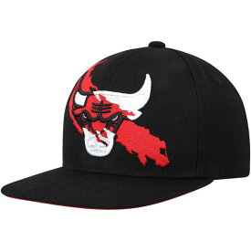 ミッチェル&ネス メンズ 帽子 アクセサリー Chicago Bulls Mitchell & Ness Paint By Numbers Snapback Hat Black