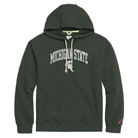 リーグカレッジエイトウェア メンズ パーカー・スウェットシャツ アウター Michigan State Spartans League Collegiate Wear Essential Fleece Pullover Hoodie Green