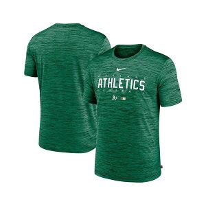 �t�@�i�e�B�N�X �����Y �V���c �g�b�v�X Nike Men's Green Oakland Athletics Authentic Collection Performance Velocity Practice T-Shirt Green