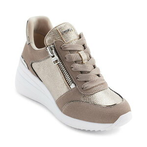 _i L j[[N fB[X Xj[J[ V[Y Women's Kalina Lace Up Wedge Sneakers Champagne