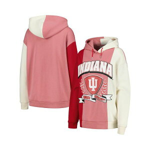 Q[fC fB[X p[J[EXEFbgVc AE^[ Women's Crimson Indiana Hoosiers Hall of Fame Colorblock Pullover Hoodie Crimson