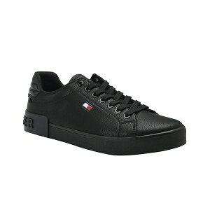 トミー ヒルフィガー メンズ スニーカー シューズ Men's Rezz Lace Up Low Top Sneakers All Black
