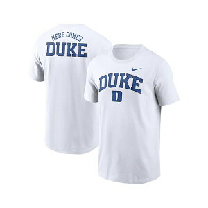 iCL Y Vc gbvX Men's White Duke Blue Devils Blitz 2-Hit T-Shirt White