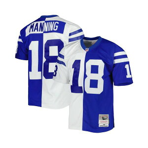 ~b`F&lX Y Vc gbvX Men's Peyton Manning Royal, White Indianapolis Colts 1998 Split Legacy Replica Jersey Royal, White