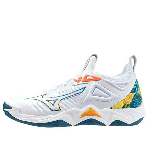 Mizuno �~�Y�m �����Y �X�j�[�J�[ �yMizuno Wave Momentum 3 'White Multi-Color' V1GA231256�z �T�C�Y US_9(27.0cm)