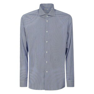�{���G�b�� �����Y �V���c �g�b�v�X Spaccanapoli striped shirt Blue