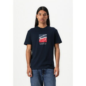 トミーヒルフィガー メンズ サンダル シューズ Print T-shirt - dark night navy