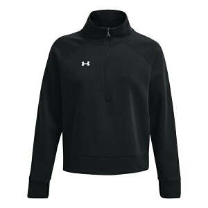 Under Armour A_[A[}[ fB[X Xj[J[ y(WMNS) Under Armour Rival Fleece 1/2 Zip Sweatshirt 'Black' 1379492-001z TCY US_W_L