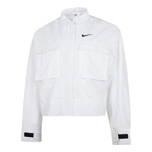 Nike iCL fB[X Xj[J[ y(WMNS) Nike AS W Nike Sportswear ESSNTL WVN JKT Jacket FIELD White DM6244-100z TCY US_W_XL