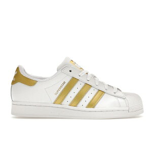 adidas AfB_X fB[X Xj[J[ yadidas Superstar White Gold Metallic (Women's)z TCY US_5(22.0cm) Cloud White/Gold Metallic/Cloud White