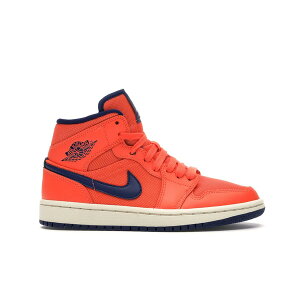 Jordan W[_ fB[X Xj[J[ yJordan 1 Mid Turf Orange Blue Void (Women's)z TCY US_W_10 Turf Orange/Blue Void-Light Cream