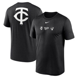 ナイキ メンズ Tシャツ トップス Minnesota Twins Nike Fashion Over Shoulder Logo Legend TShirt Black