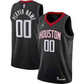ジョーダン メンズ ユニフォーム トップス Houston Rockets Jordan Brand Swingman Custom Jersey Statement Edition Black