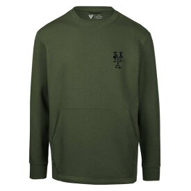 レベルウェア メンズ パーカー・スウェットシャツ アウター New York Mets Levelwear Alliance Digital Camo Pullover Sweatshirt Green