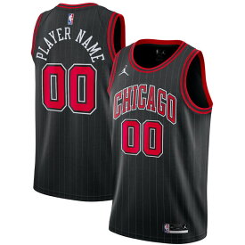 ジョーダン メンズ ユニフォーム トップス Chicago Bulls Jordan Brand Swingman Custom Jersey Statement Edition Black