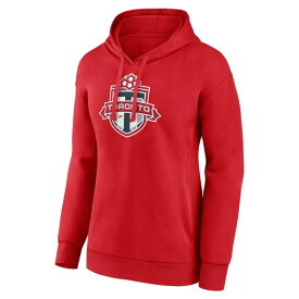 ファナティクス レディース パーカー・スウェットシャツ アウター Toronto FC Fanatics Branded Women's Official Logo Pullover Hoodie Red