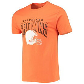 ジャンクフード メンズ Tシャツ トップス Cleveland Browns Junk Food Bold Logo TShirt Orange