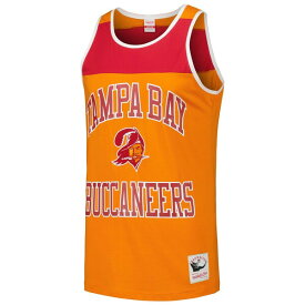 ミッチェル&ネス メンズ Tシャツ トップス Tampa Bay Buccaneers Mitchell & Ness Gridiron Classics Heritage Colorblock Tank Top Orange/Red
