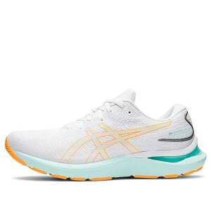 ASICS �A�V�b�N�X ���f�B�[�X �X�j�[�J�[ �y(WMNS) ASICS Gel-Cumulus 24 'White Orange Pop' 1012B206-100�z �T�C�Y US_6(23.0cm)