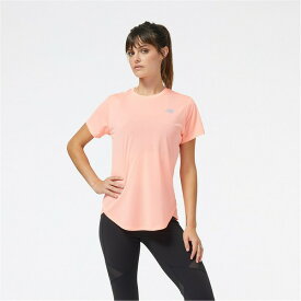 【送料無料】 ニューバランス レディース Tシャツ トップス Accelerate Hi-Viz SS Women's Running Top Pink