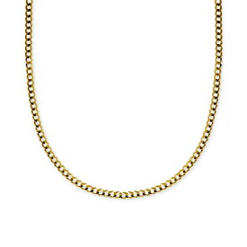 イタリアン ゴールド メンズ ネックレス・チョーカー アクセサリー 24" Curb Link Chain Necklace in Solid 14k Gold Gold