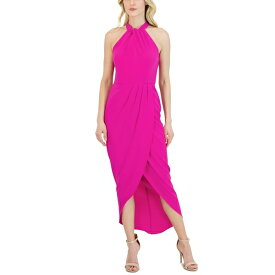 ジュリア ジョーダン レディース ワンピース トップス Knot-Neck Tulip-Hem Midi Dress Fuchsia