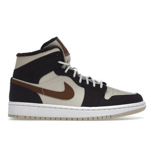 Jordan �W���[�_�� ���f�B�[�X �X�j�[�J�[ �yJordan 1 Mid SE Brown Basalt Oatmeal (Women's)�z �T�C�Y US_W_11 Brown Basalt/Oatmeal/Summit White/Pecan