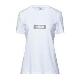 【送料無料】 アーメン レディース Tシャツ トップス T-shirts White