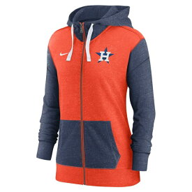 ナイキ レディース パーカー・スウェットシャツ アウター Houston Astros Nike Women's FullZip Hoodie Orange