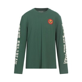 【送料無料】 トゥルーレリジョン メンズ Tシャツ トップス T-shirts Green