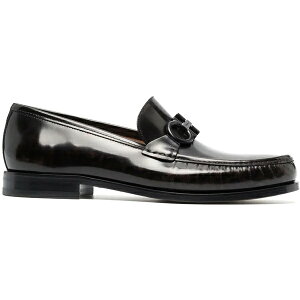 Ferragamo tFK Y Xj[J[ yFerragamo Gancini Horsebit Loafers Brownz TCY US_5.5(23.5cm) Brown