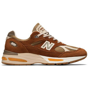 New Balance �j���[�o�����X �����Y �X�j�[�J�[ �yNew Balance 991v2 MiUK Caramel Cafe�z �T�C�Y US_12(30.0cm) Carmel Cafe/Dijon