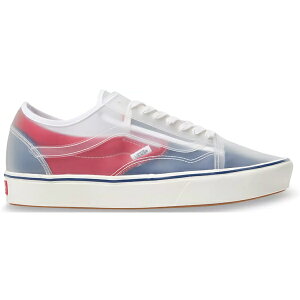Vans �o���Y �����Y �X�j�[�J�[ �yVans ComfyCush Slip-Skool Canvas Clear�z �T�C�Y US_9.5(27.5cm) True Navy/Red
