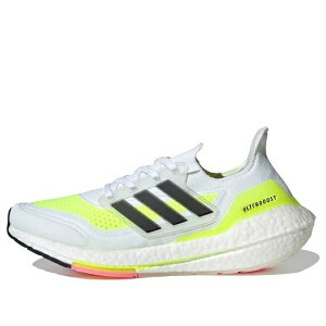 adidas �A�f�B�_�X ���f�B�[�X �X�j�[�J�[ �y(WMNS) adidas UltraBoost 21 'White Solar Yellow' FY0401�z �T�C�Y US_5(22.0cm)