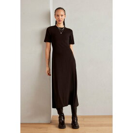 マルコポーロ レディース ワンピース トップス DRESS SHORT SLEEVE - Jersey dress - black