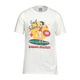 【送料無料】 マニュエル リッツ メンズ Tシャツ トップス T-shirts White