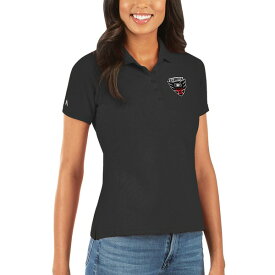 アンティグア レディース ポロシャツ トップス D.C. United Antigua Women's Legacy Pique Polo Black