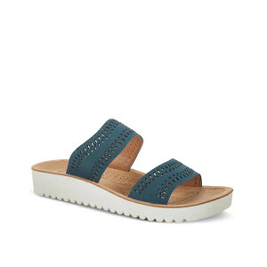 tNTX fB[X T_ V[Y Bayshore Wedge Sandal Navy
