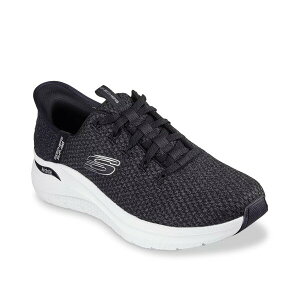 XPb`[Y Y Xj[J[ V[Y Hands Free Slip-Ins Arch Fit 2.0 Look Ahead Sneaker - Men's Black/White