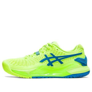 ASICS �A�V�b�N�X ���f�B�[�X �X�j�[�J�[ �y(WMNS) ASICS Gel Resolution 9 'Hazard Green' 1042A208-300�z �T�C�Y US_7.5(24.5cm)