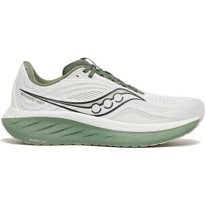 Saucony �T�b�J�j�[ �����Y �X�j�[�J�[ �ySaucony Ride 18 White Olivine�z �T�C�Y US_9(27.0cm) White/Olivine