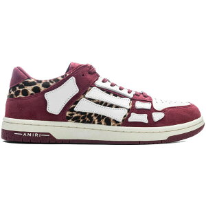 AMIRI �A�~�� �����Y �X�j�[�J�[ �yAMIRI Skel Top Low Burgundy Leopard�z �T�C�Y US_11(29.0cm) Burgundy
